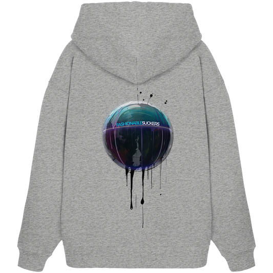 Dripping Art Grey Hoodie