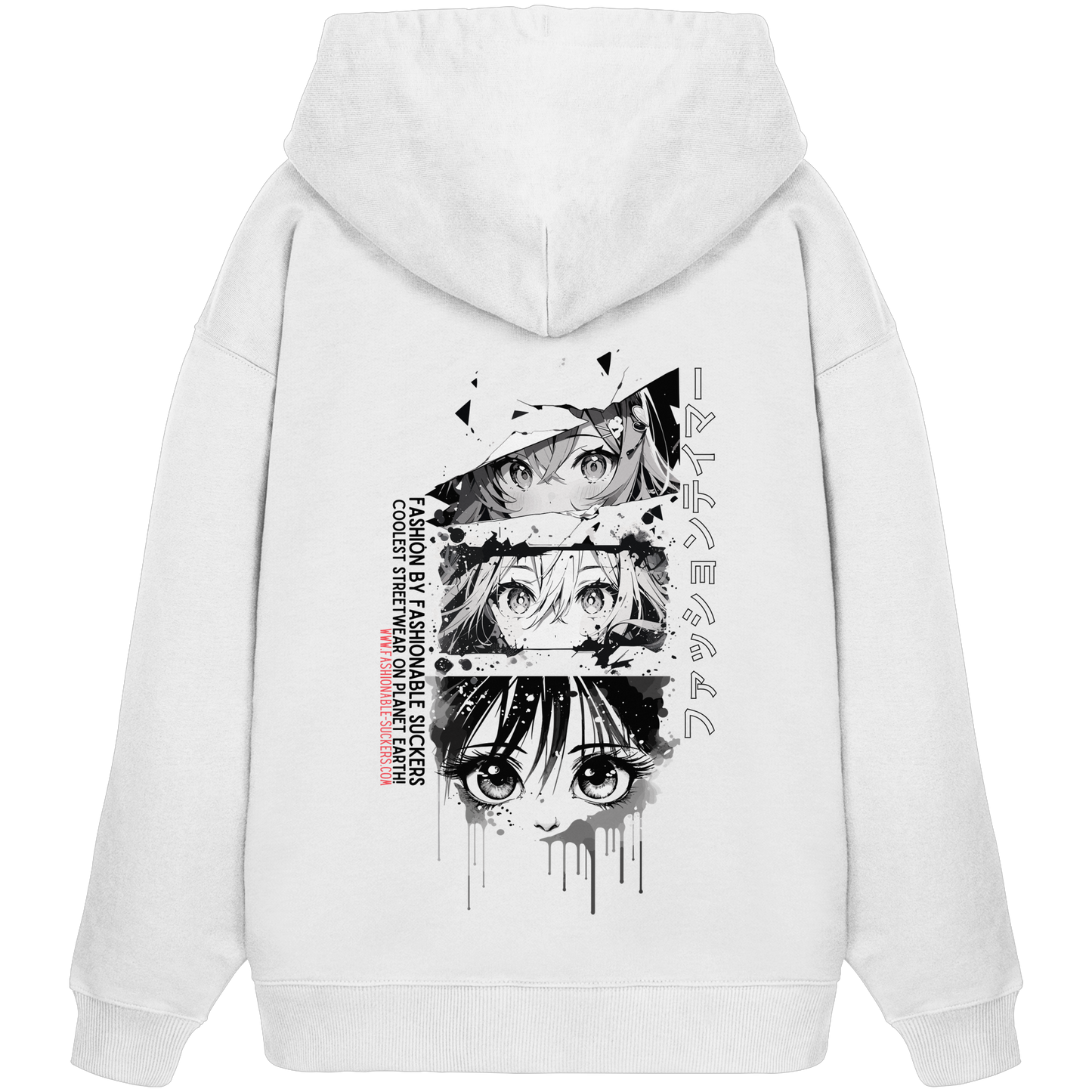 Manga Shot White Hoodie
