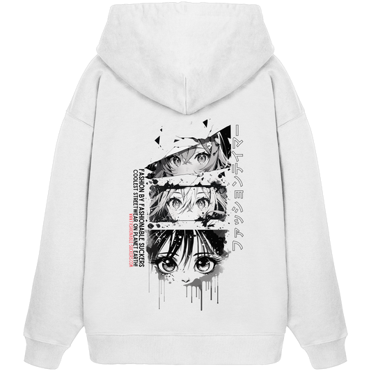Manga Shot White Hoodie