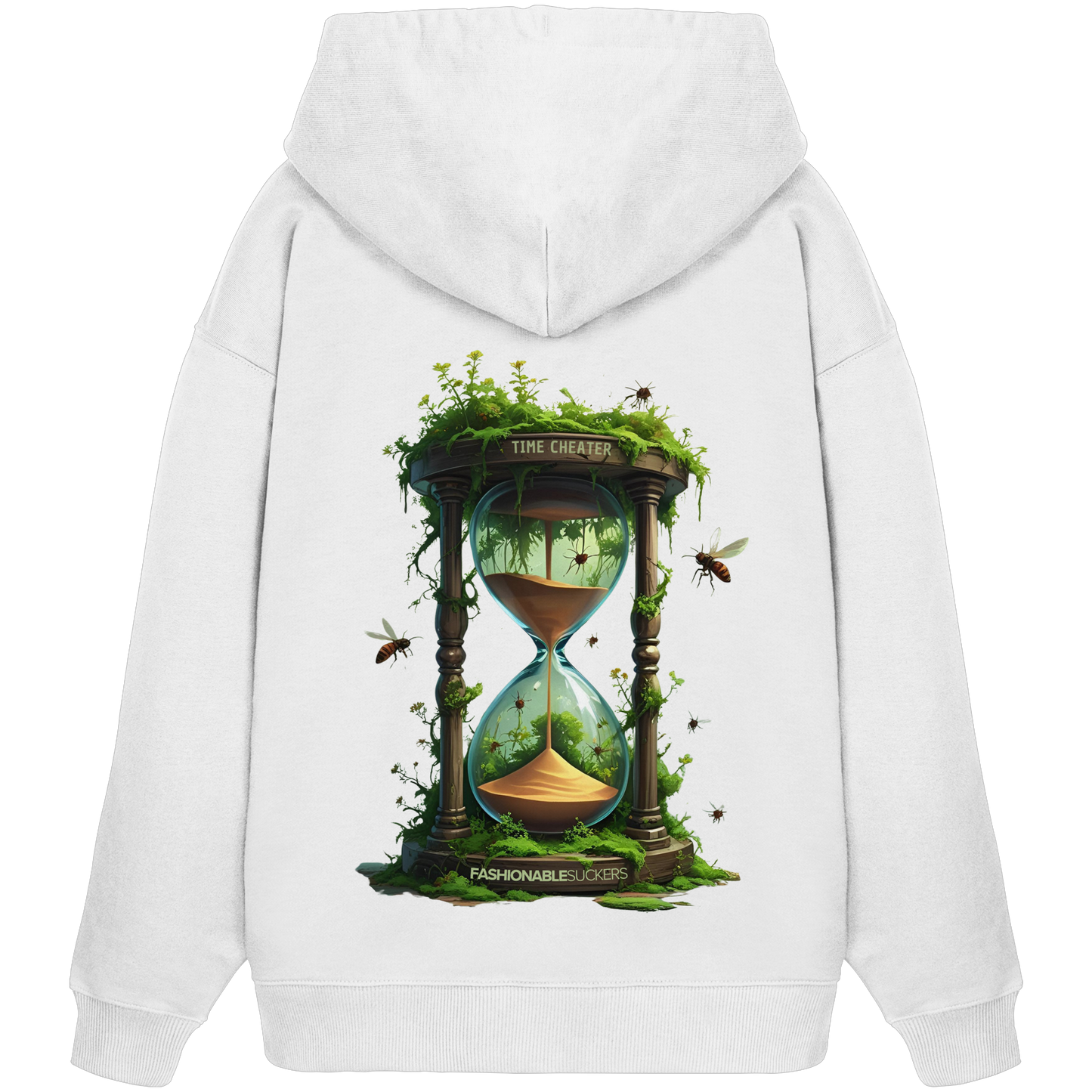 Time Cheater White Hoodie