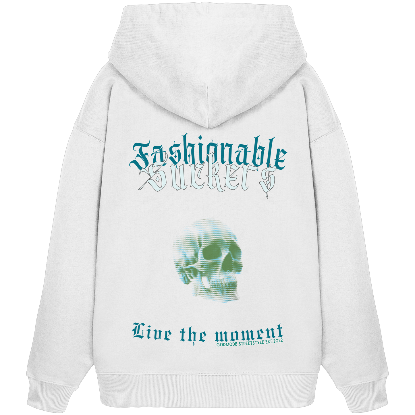 Live the moment White Hoodie