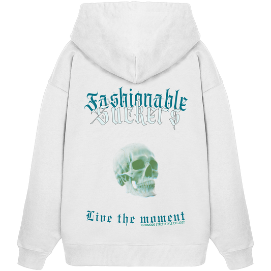 Live the moment White Hoodie