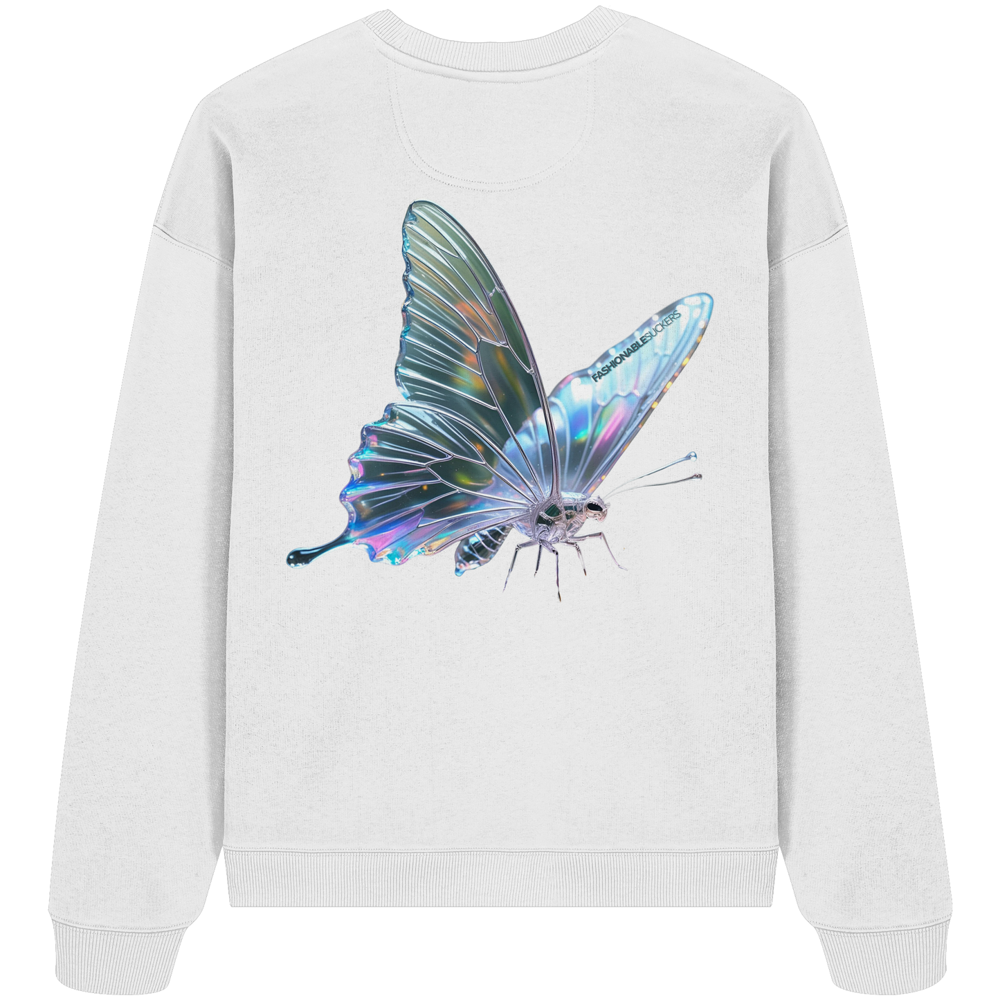 Butterfly Story White Sweatshirt