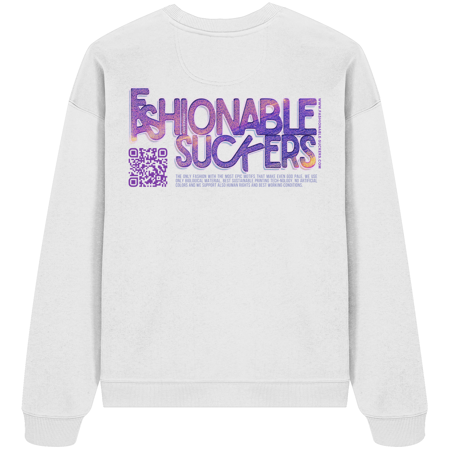 FS Signature 1.1 - White Sweatshirt back print