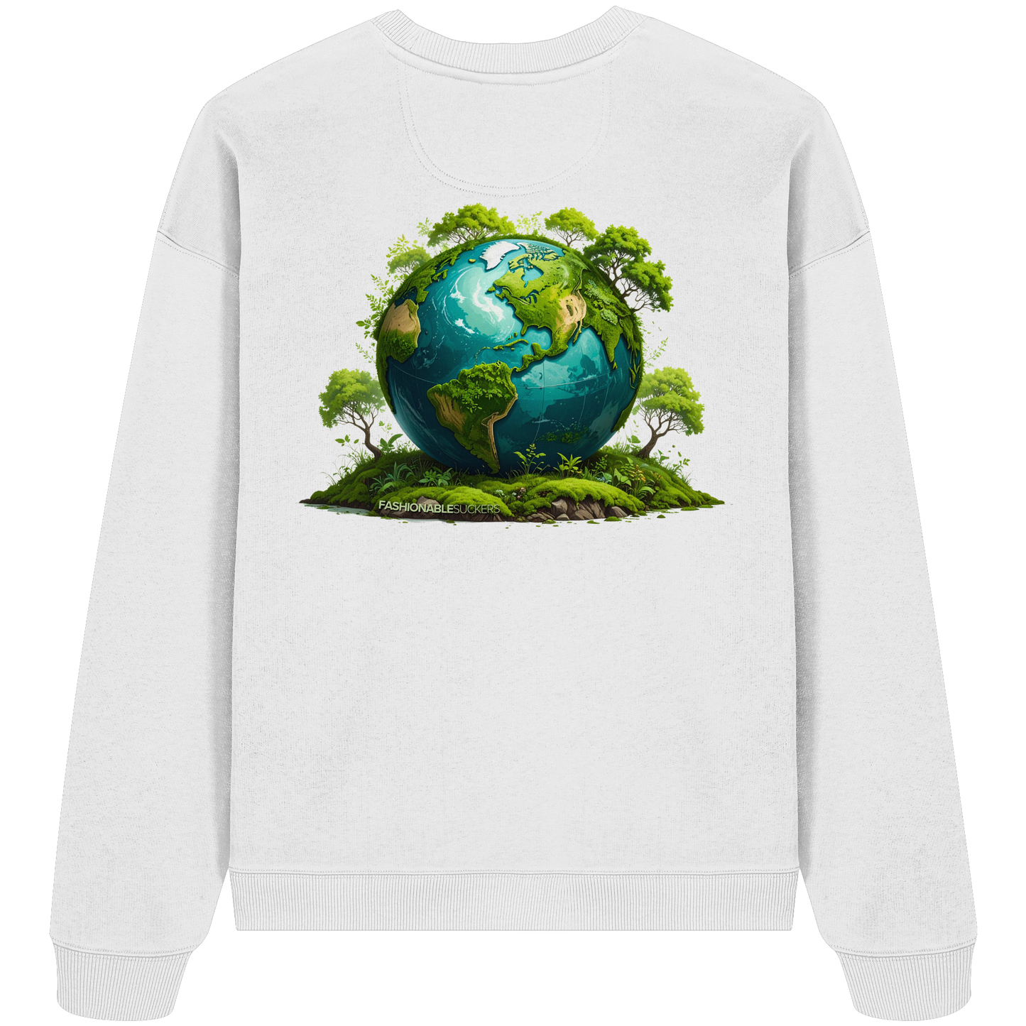 Mother Earth White Sweatshirt