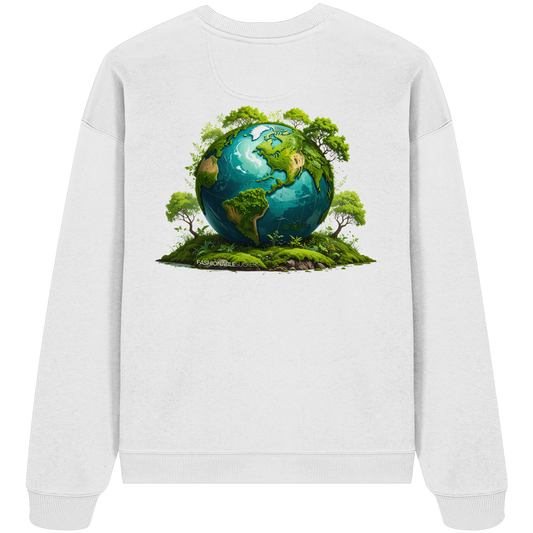 Mother Earth White Sweatshirt
