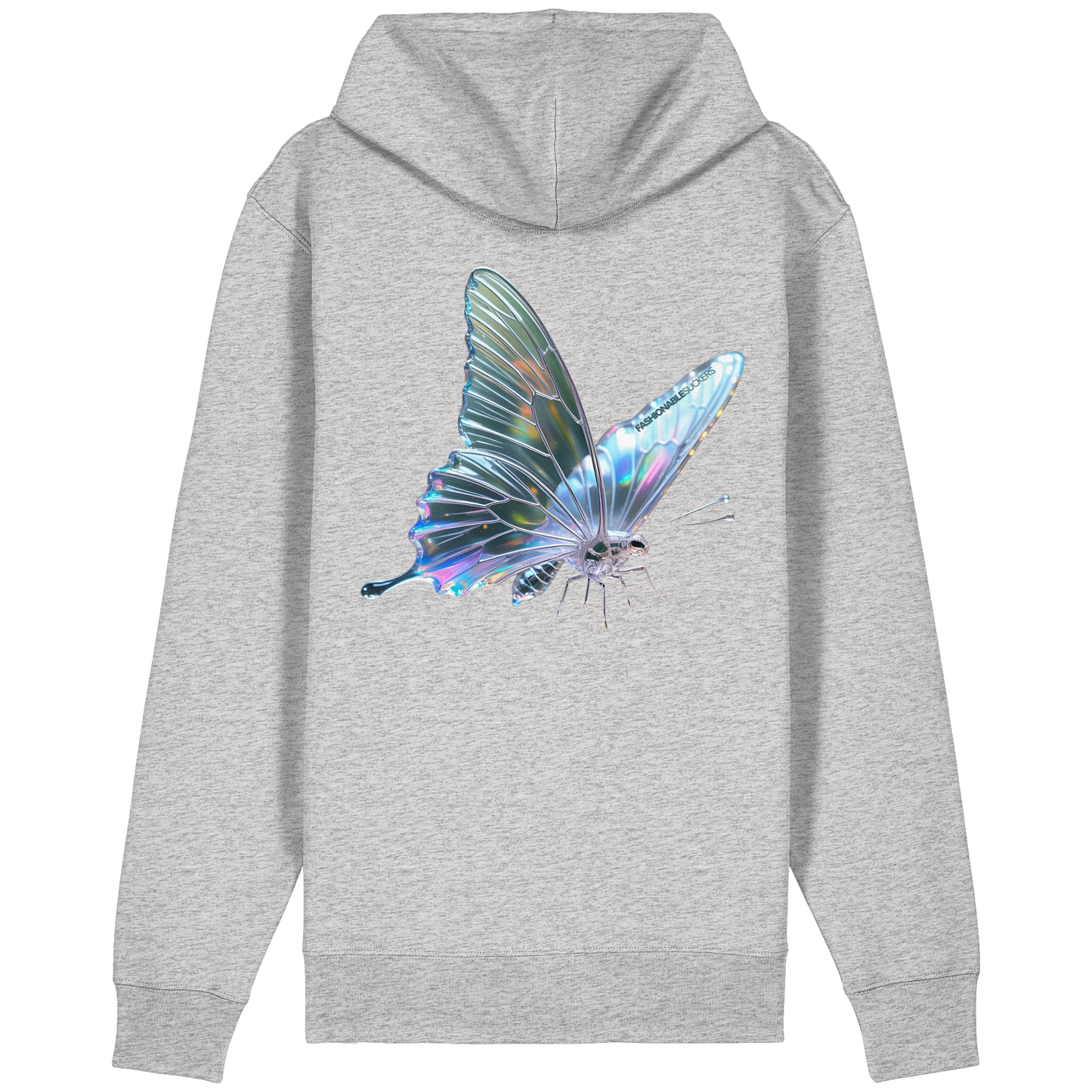 Butterfly Story Grey Zipper