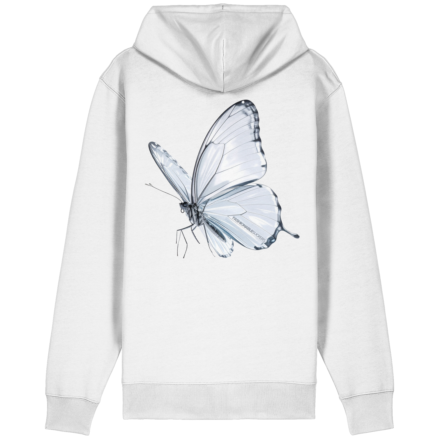 Through Glass White Zipper