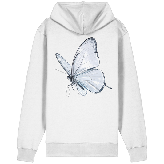 Through Glass White Zipper