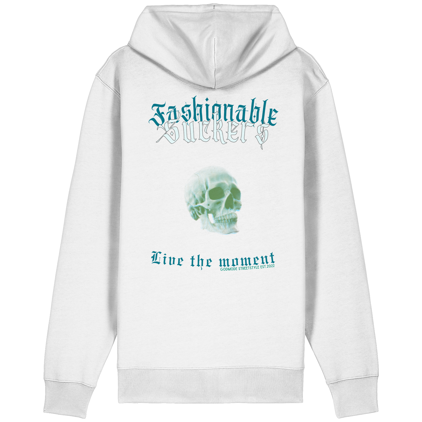 Live the moment White Zipper
