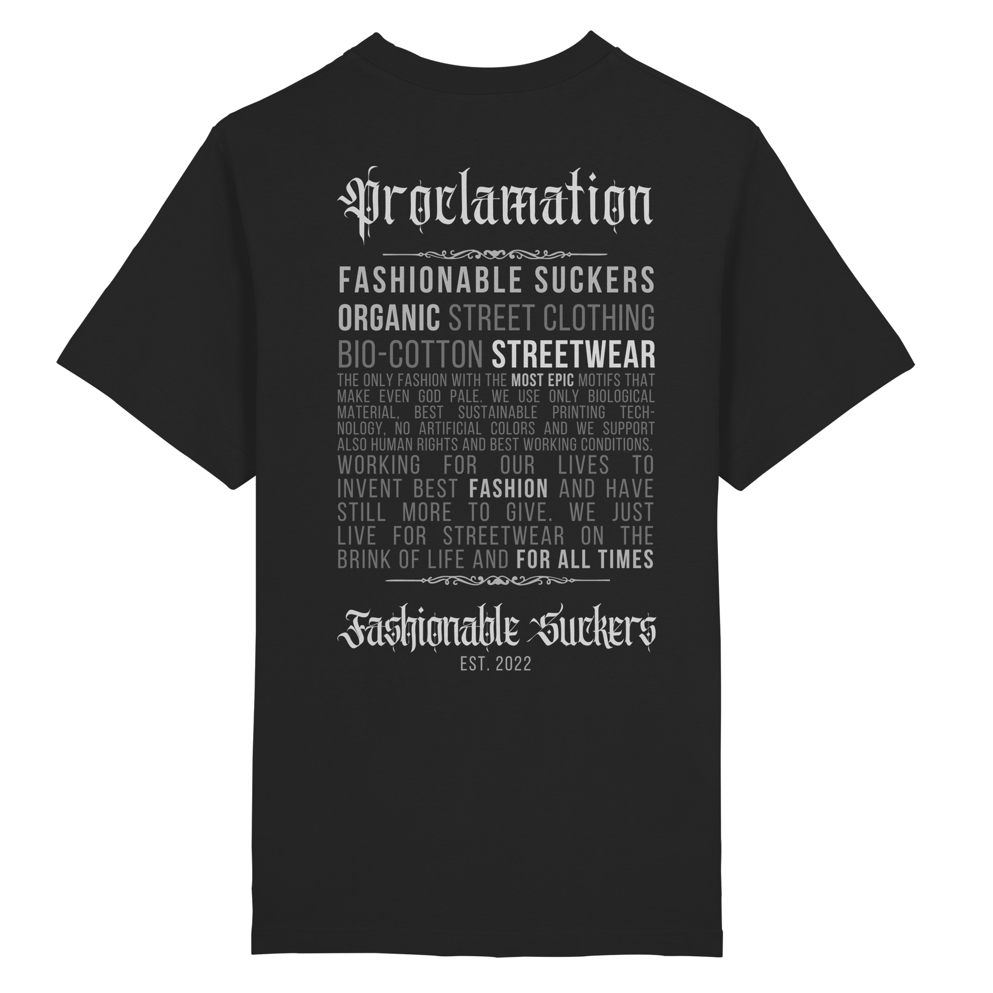 FS Signature 1.6 - Black TShirt back print