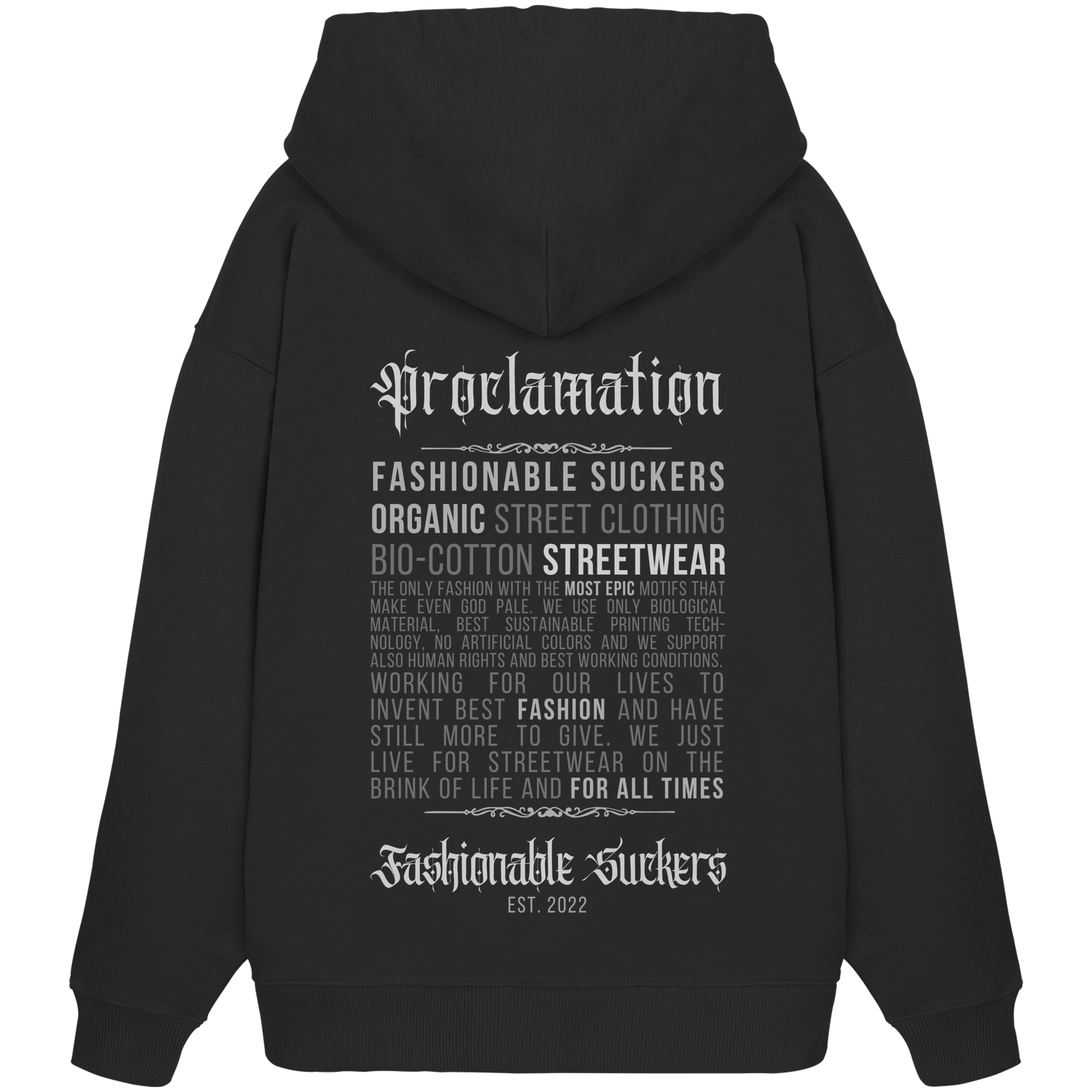 FS Signature 1.6 - Black Hoodie back print