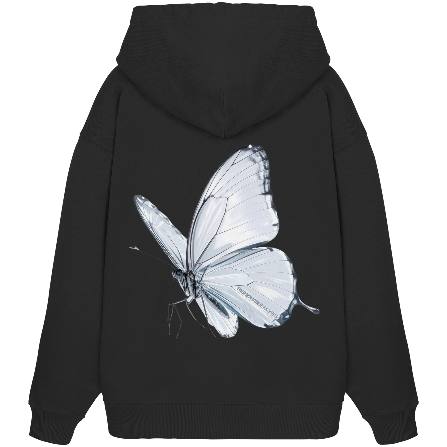 Through Glass Black Hoodie