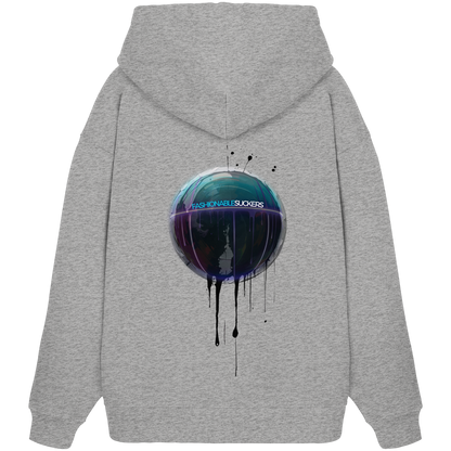 Dripping Art Grey Hoodie