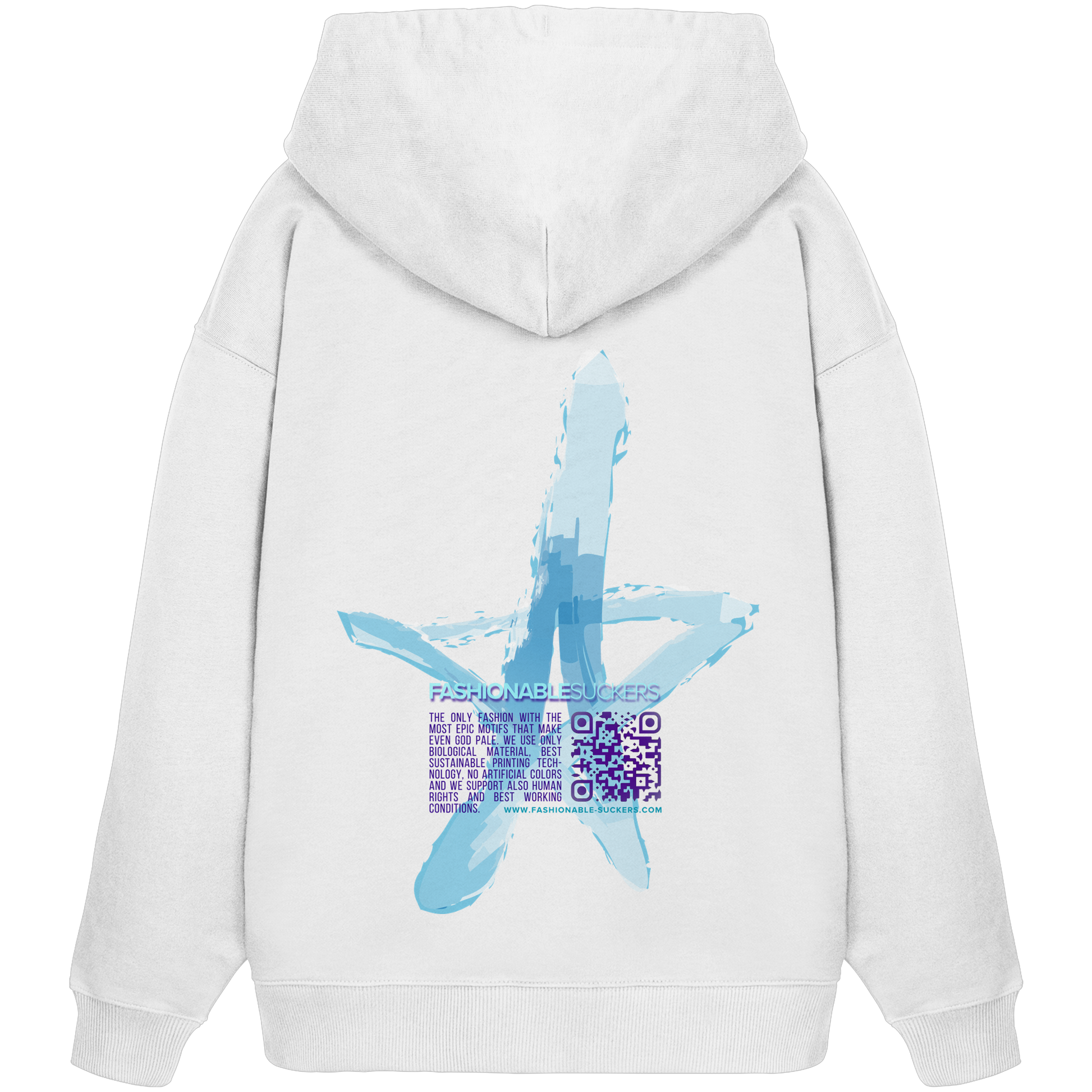 FS Signature 2.0 - White Hoodie back print