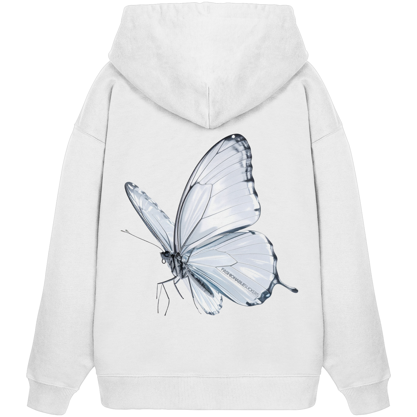 Through Glass White Hoodie
