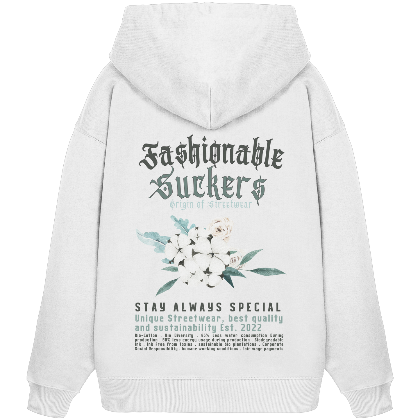 FS Signature 1.7 - White Hoodie back print