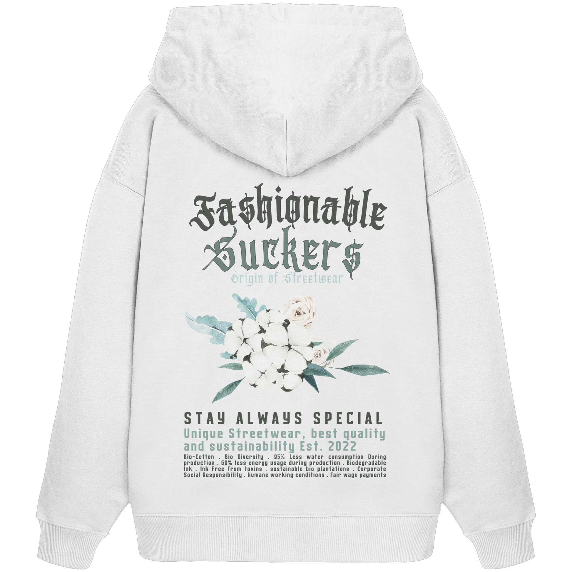 FS Signature 1.7 - White Hoodie back print