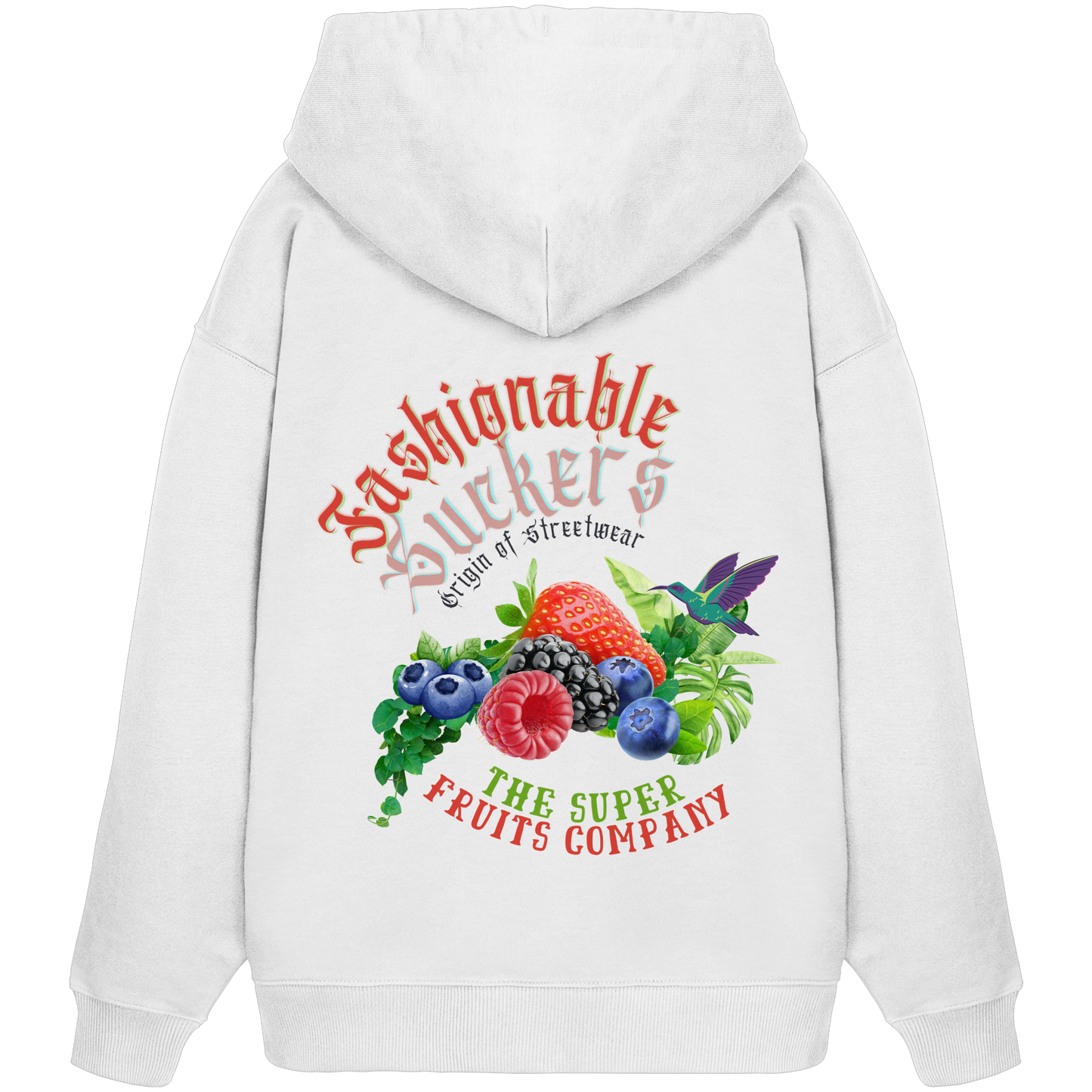Super Fruit Company White Hoodie