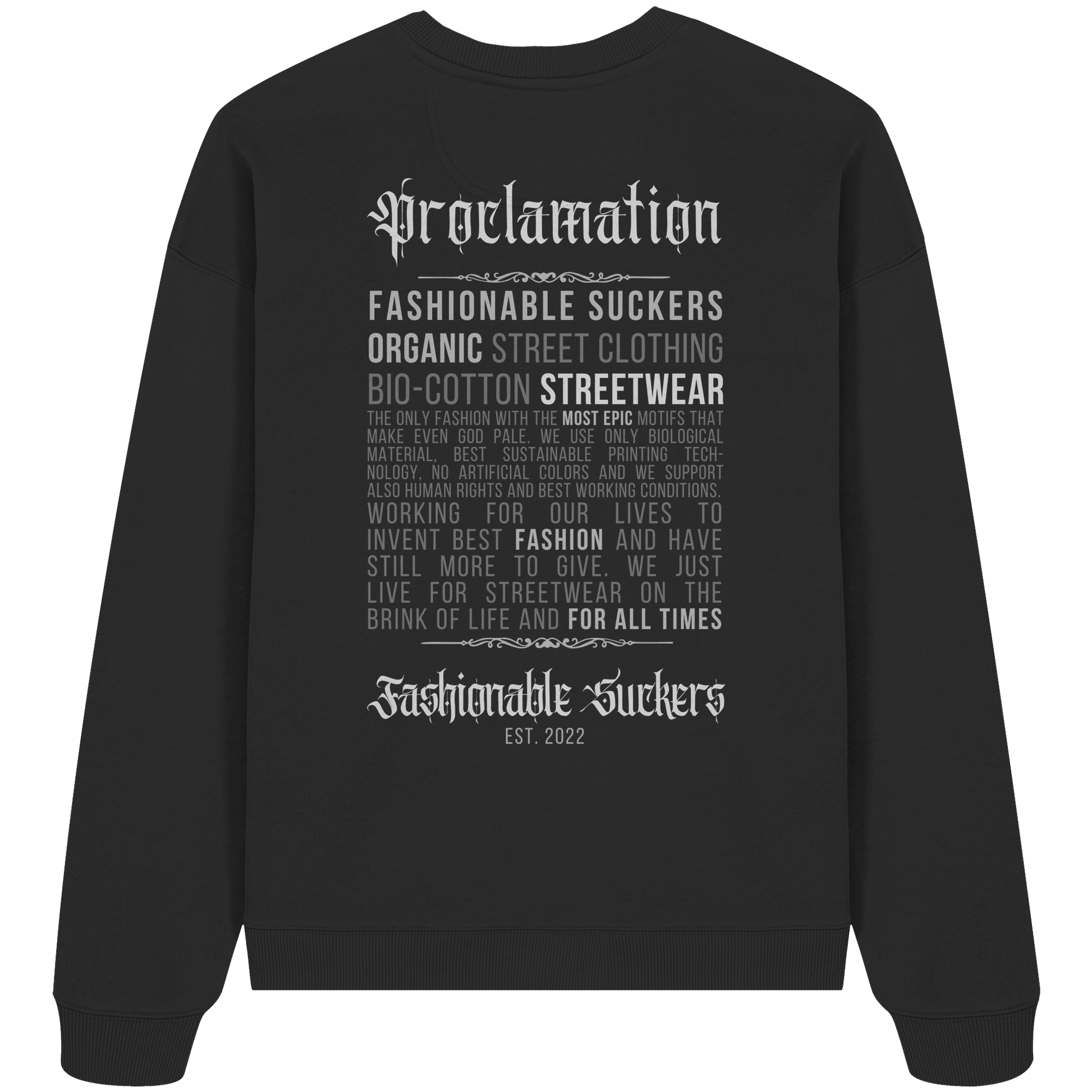 FS Signature 1.6 - Black Sweatshirt back print