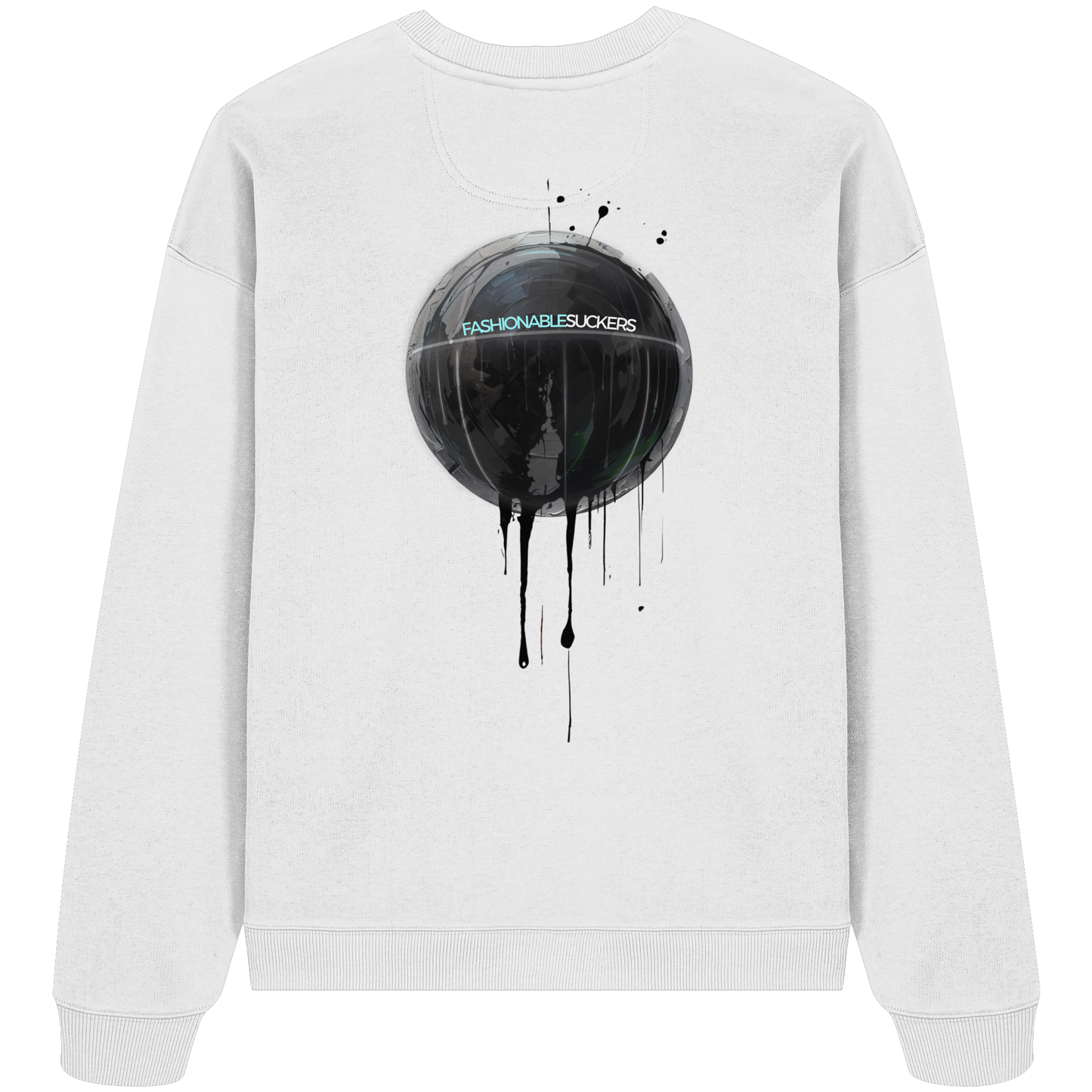 FS Dripping Art - White Sweatshirt