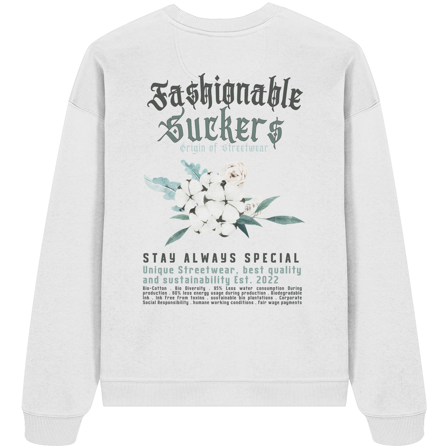 FS Signature 1.7 - White Sweatshirt back print