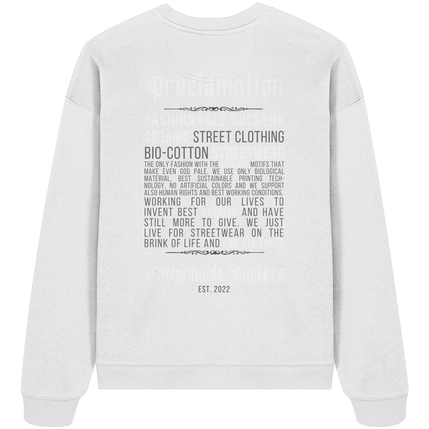 FS Signature 1.6 - Grey Sweatshirt back print