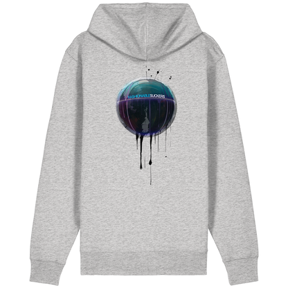 Dripping Art Grey Zipper