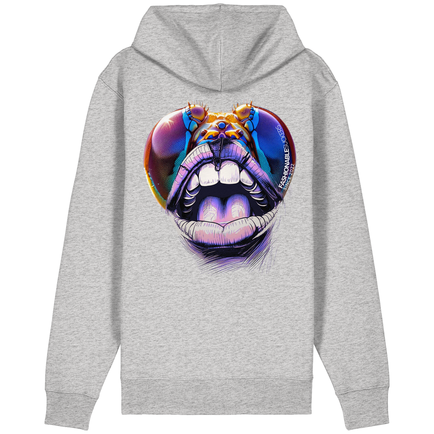 Flying eyes Grey Zipper