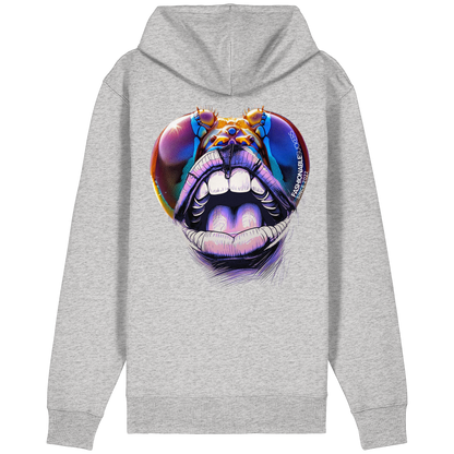 Flying eyes Grey Zipper