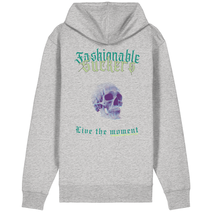 Live the moment Gray Zipper