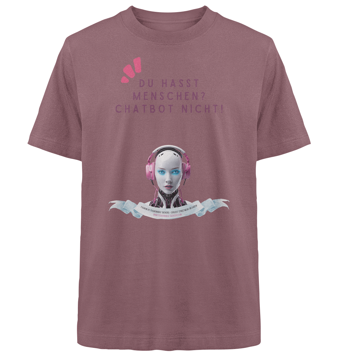 Hate humans - Magenta (Heavy Oversized Organic)