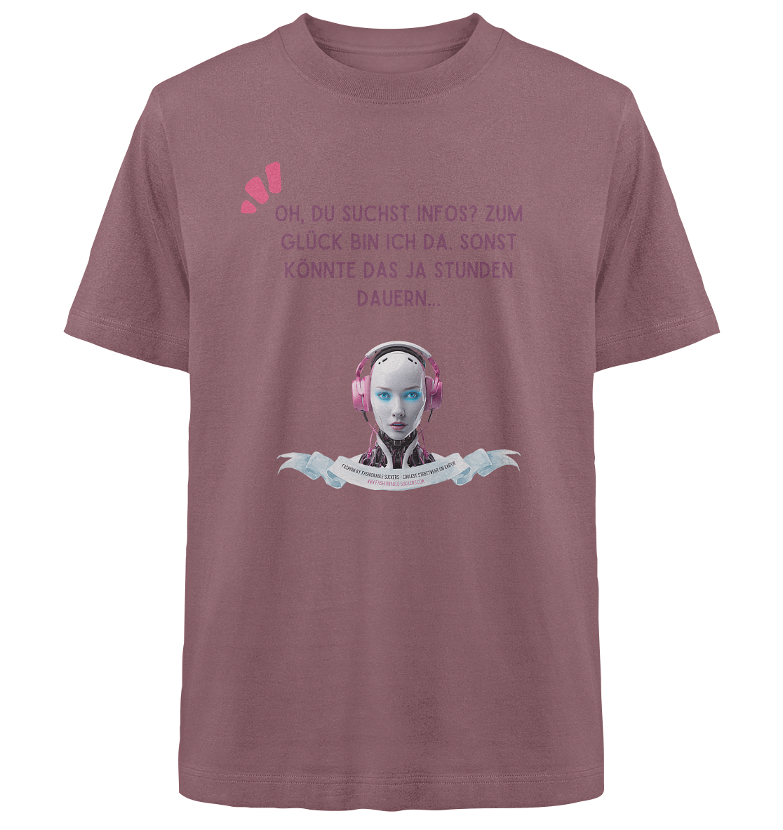 It takes ages - Magenta (Heavy Oversized Organic)