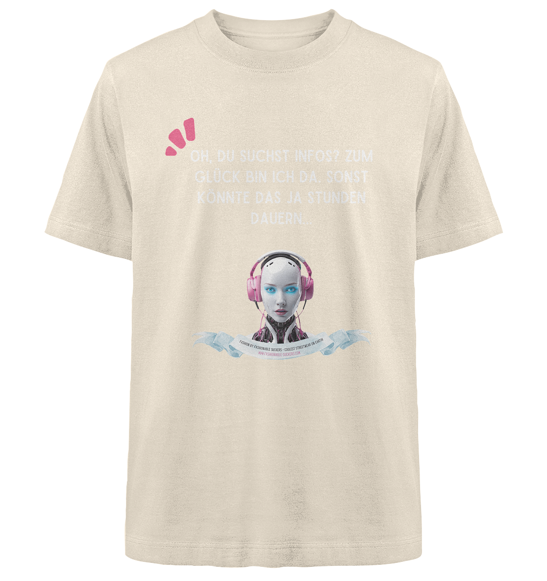 It takes ages - White (Heavy Oversized Organic)