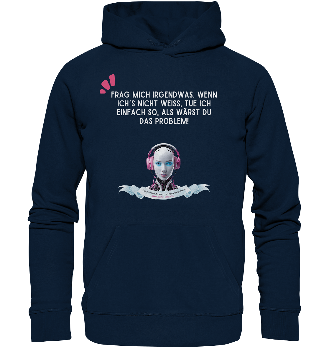 You are the problem - White (Organic Hoodie)