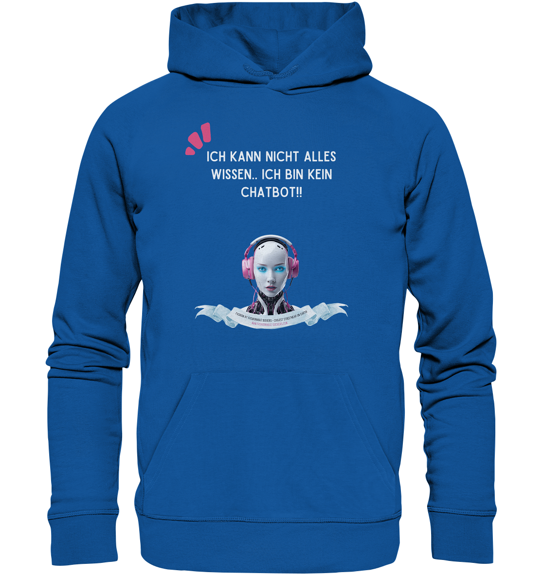 Donno all - White (Organic Hoodie)