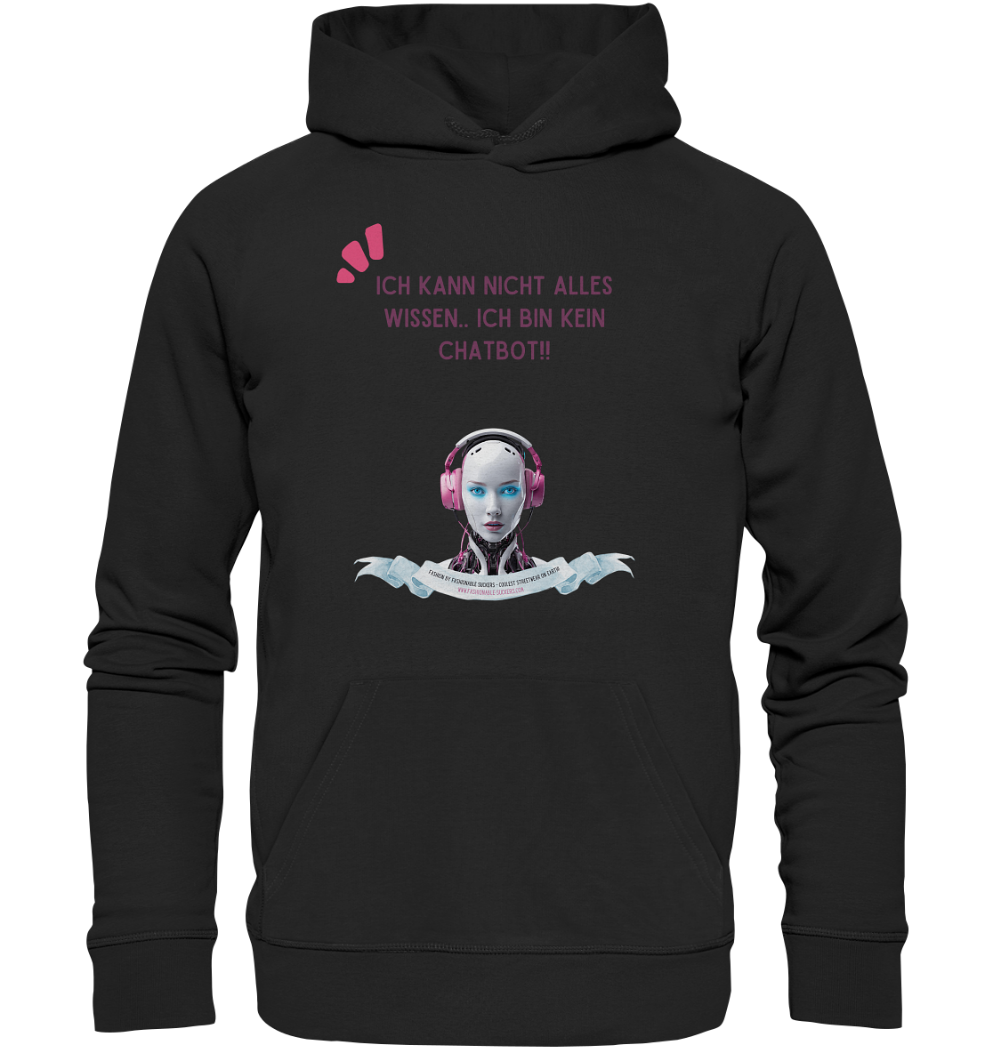 Donno all - Magenta (Organic Hoodie)