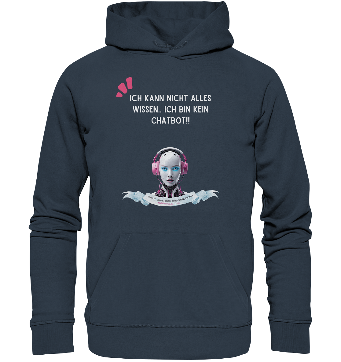 Donno all - White (Organic Hoodie)