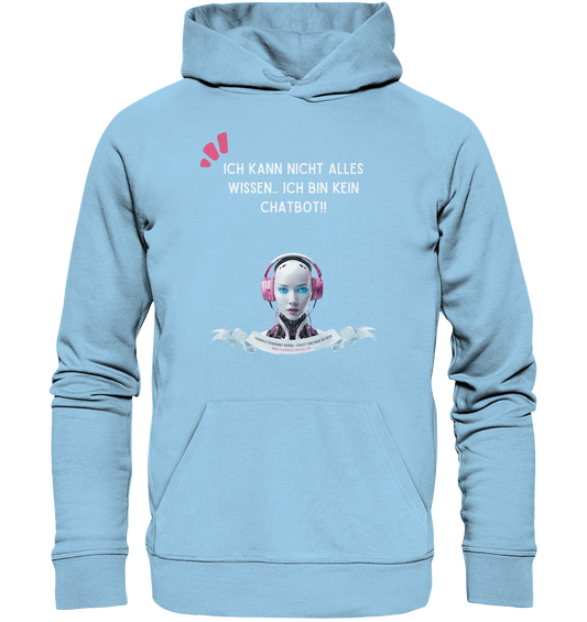 Donno all - White (Organic Hoodie)