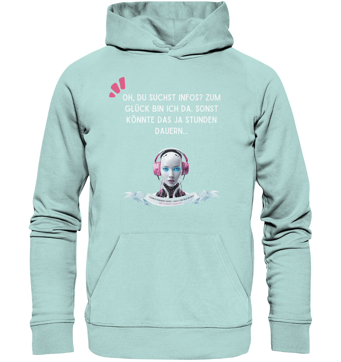 It takes ages - White (Organic Hoodie)