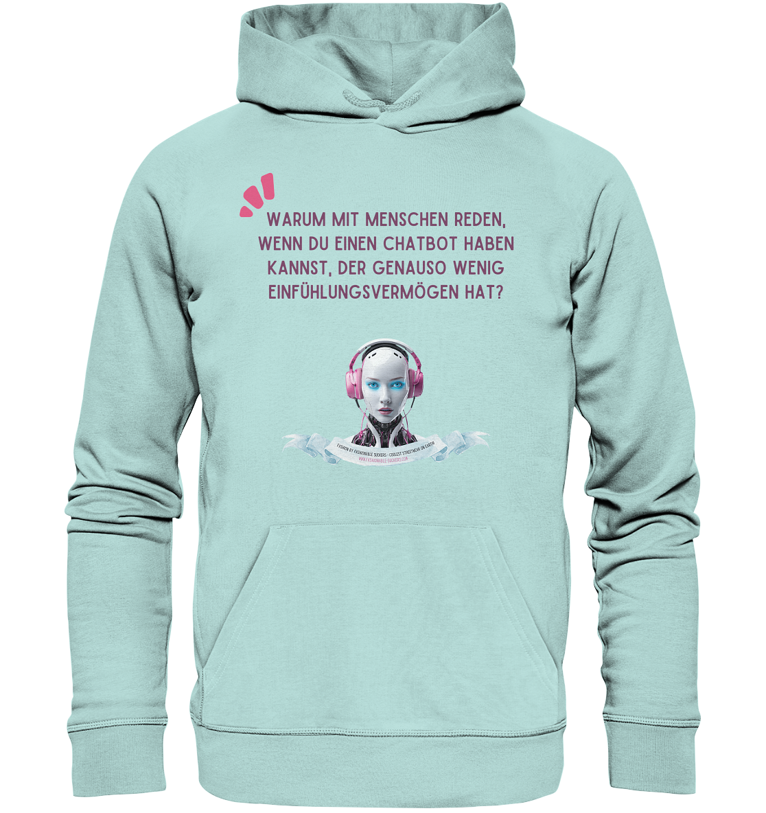 Know it all - Magenta (Organic Hoodie)