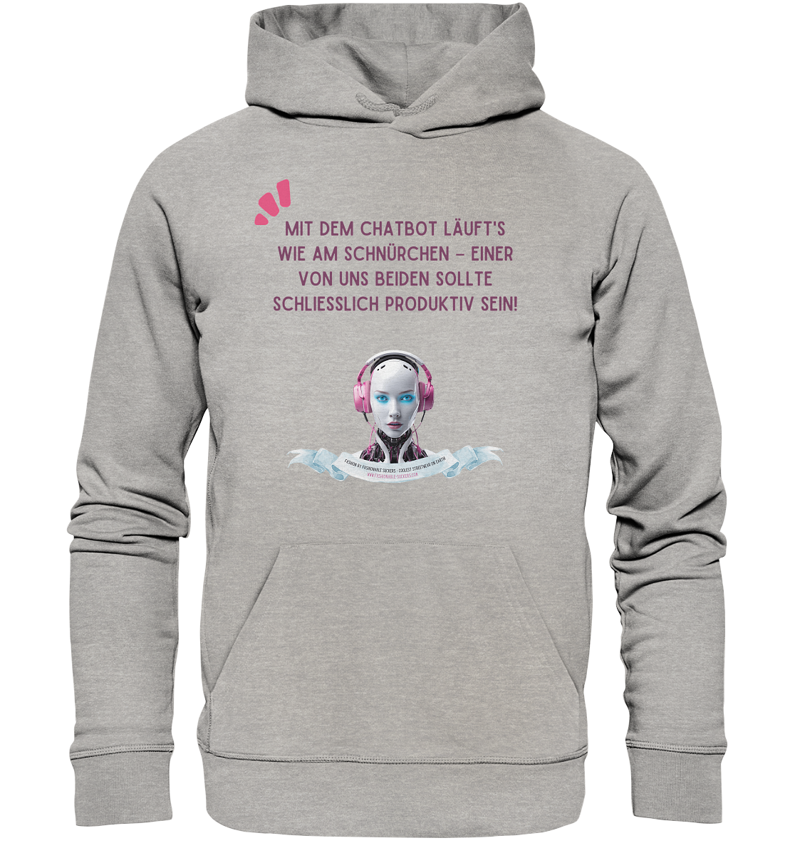 Productive - Magenta (Organic Hoodie)