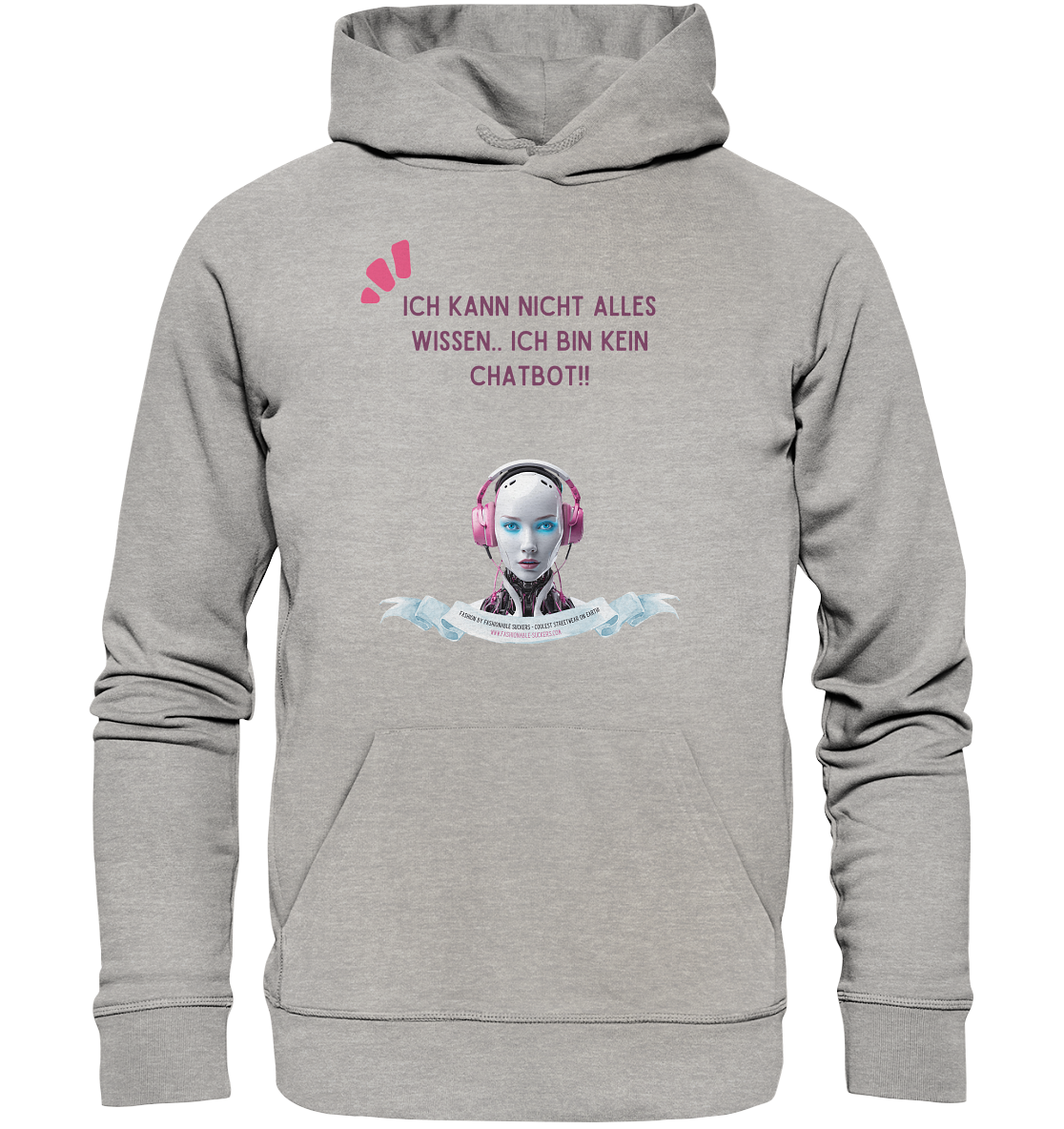 Donno all - Magenta (Organic Hoodie)
