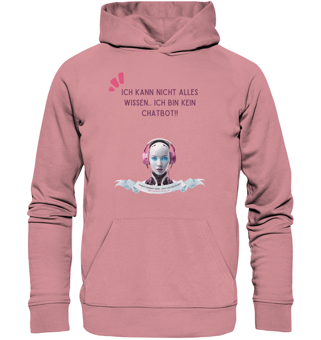 Donno all - Magenta (Organic Hoodie)