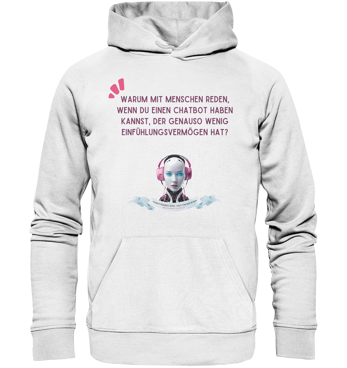 Know it all - Magenta (Organic Hoodie)