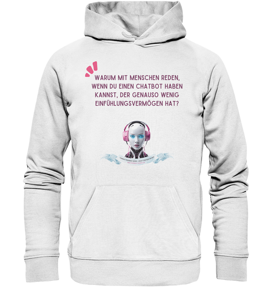 Know it all - Magenta (Organic Hoodie)