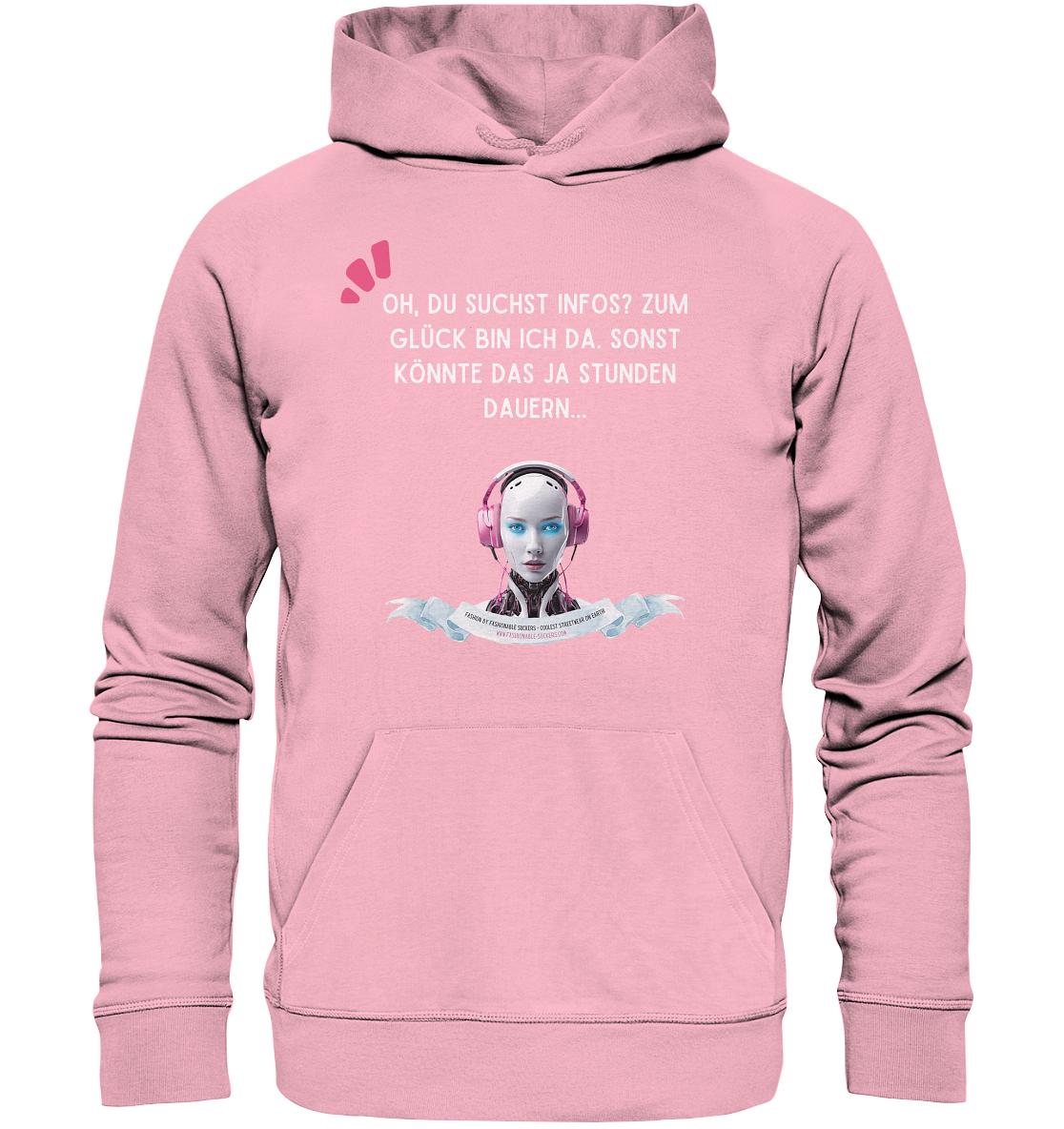 It takes ages - White (Organic Hoodie)