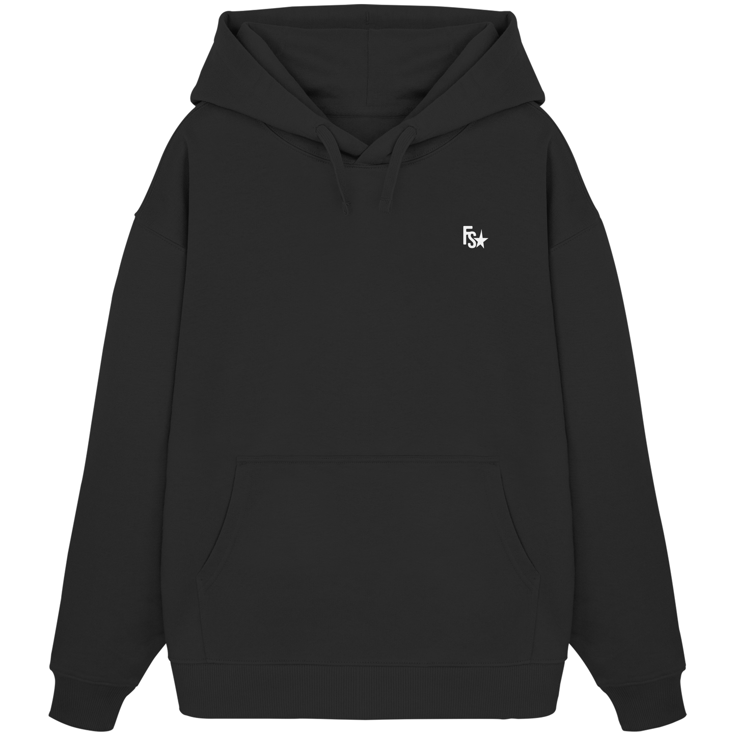 FS Signature 1.0 - Black Hoodie front logo
