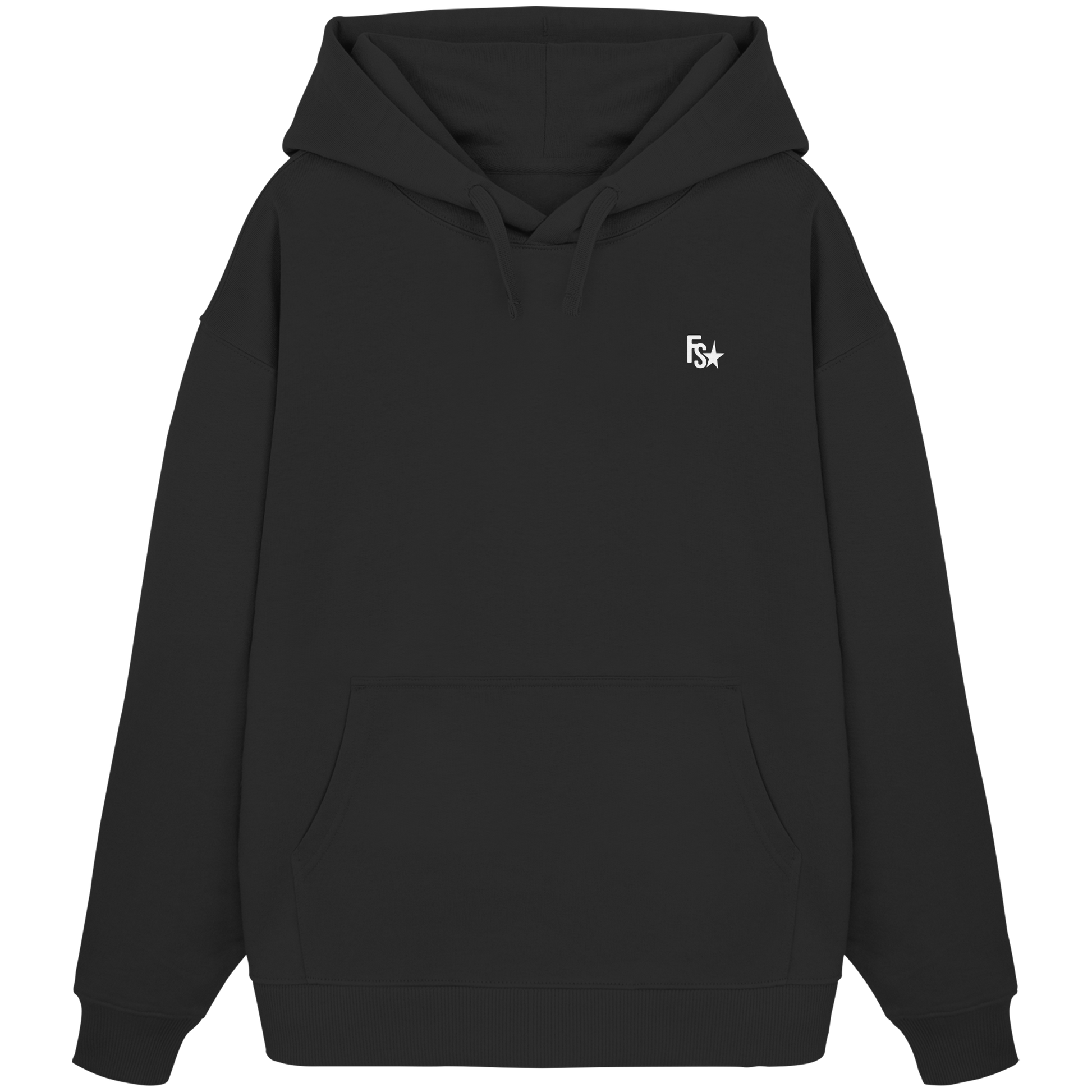 FS Signature 1.0 - Black Hoodie front logo