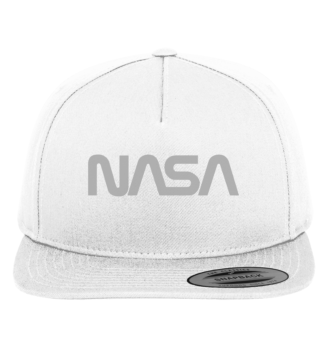 NASA Grey White Snapback